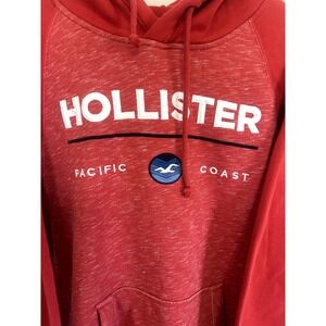 Vintage Authentic Hollister Pacific Coast Red Pullover Hoodie Men's Medium – Y2K